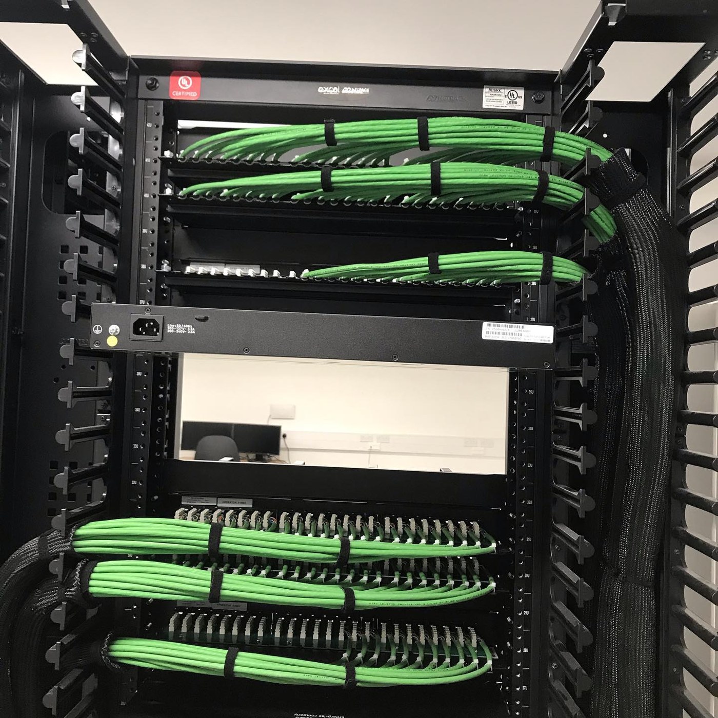 Cat6a data rack